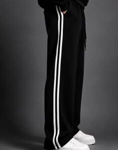 NOSHIQ Dual-Stripe Relaxed Track Pants