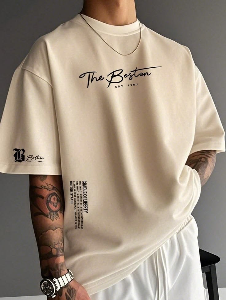 Premium Oversized Cream Graphic T-Shirt